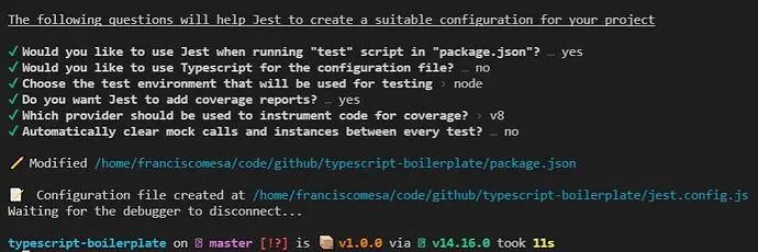 Opciones para configurar un proyecto con Jest